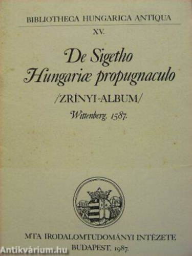 De Sigetho Hungariae propugnaculo (Zrnyi-album) (fakszimile)