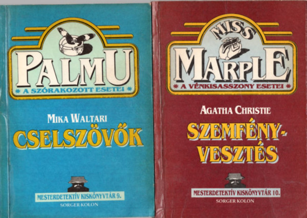 Mika Waltari, John Dickson Carr, Maurice Leblanc Agatha Christie - 5 db a Mesterdetektv Kisknyvtr sorozatbl ( egytt ) 1. A llekbvr esetei 6., 2. A detektv-betr  esetei 7.,  3. A halott kopogtat 8., 4. Cselszvk 9., 5. Szemfnyveszts 10.