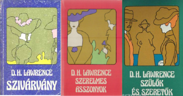 D.H. Lawrence - Szlk s szeretk + Szivrvny + Szerelmes asszonyok ( 3 ktet)