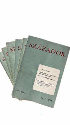 Magyar Trtnelmi Trsulat - Szzadok - 116. vfolyam -1982 -1-6. szm (6db, teljes vfolyam, lapszmonknt)