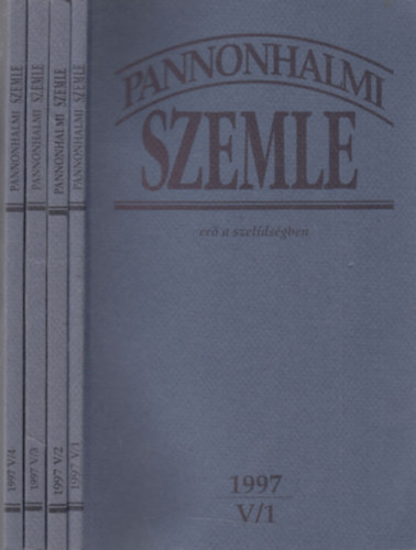 Sulyok Elemr  (fszerk.) - Pannonhalmi Szemle 1997/1-4. (V., teljes vfolyam)- 4 db. lapszm