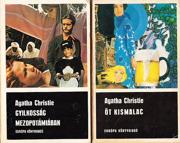 Agatha Christie - Gyilkosság Mezopotámiában + Öt kismalac + A Bertram szálló ( 3 db Agatha Christie regény )