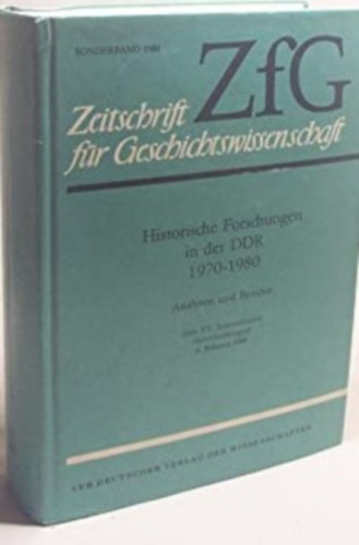 Historische Forschungen in der DDR 1970-1980