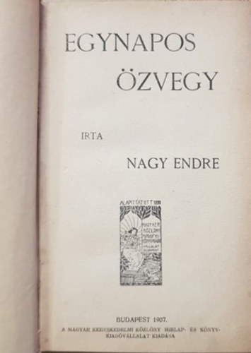 Nagy Endre - Egynapos özvegy