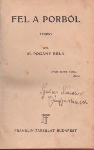 M. Pog�ny - Fel a porb�l