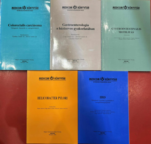 MGT-Medicom gastroenterol�giai sorozat 5 db k�nyv