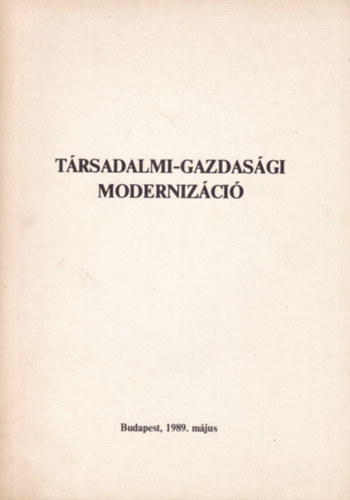 Társadalmi-gazdasági modernizáció