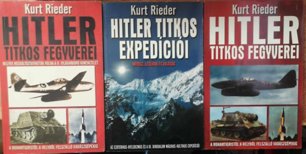 Kurt Rieder - 3 db Hitler knyv