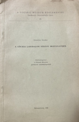 D�m�t�r S�ndor - A g�cseji lakodalom n�h�ny mozzanat�r�l