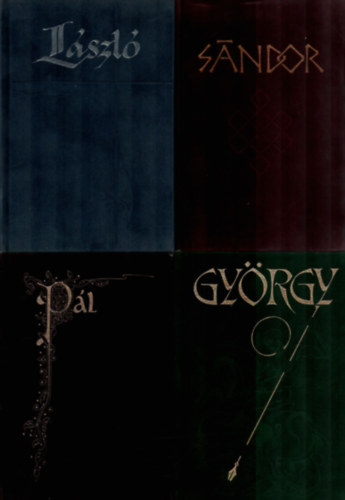 Pilaszanovich Irén, Maller Sándor, Bartos Tibor Székely Ervin - 4 db Antológia bársonykötésben: László, Sándor, Pál, György.