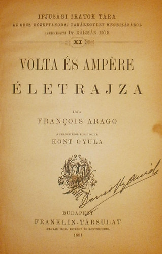 Francois Arago - Volta s Ampre letrajza