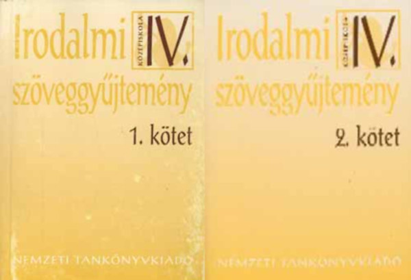 sszell.:Madocsai Lszl - Irodalmi szveggyjtemny 1.-2. A kzpiskolk IV. osztlya szmra