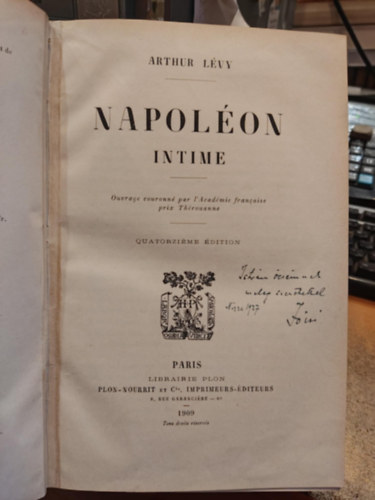 Arthur L�vy - Napol�on intime