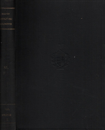 Az 1930. évi népszámlálás I.: Demográfiai adatok (Magyar Statisztikai Közlemények 83.)
