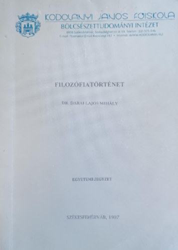 Darai Lajos Mih�ly - Filoz�fiat�rt�net
