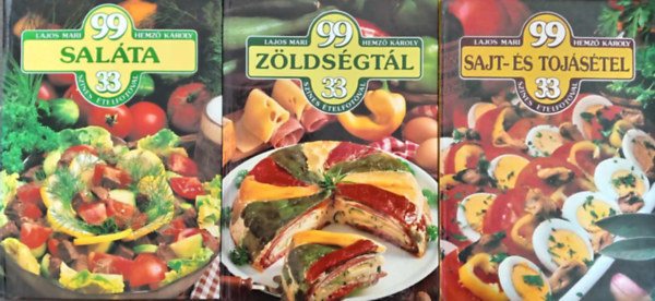 Hemz Kroly Lajos Mari - (3db) 99 tel 33 sznes telfotval - Vegetrinus vlogats: Salta / Zldsgtl / sajt- s tojstel