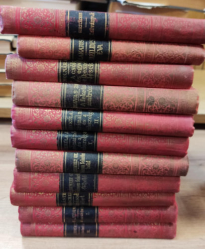 Tolnai Nyomdai Műintézet és Kiadóvállalat R. T. csomag (11 kötet): Zsiványok + A csók és egyéb elbeszélések + A fekete matróz + A római nő és a rabszolga I-II + Három fekete hold + Három fekete félhold + A második élet + A szökt