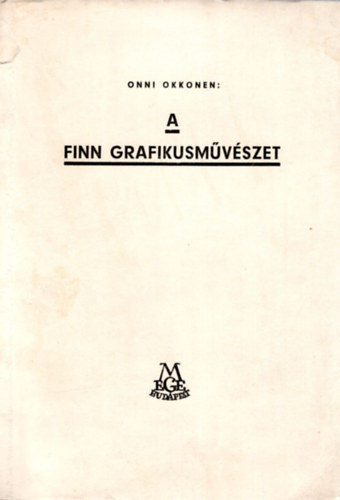 Onni Okkonen - A finn grafikusmvszet