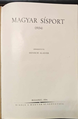 Magyar ssport (1934)
