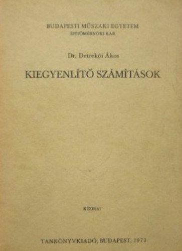 Detrekői Ákos - Kiegyenlítő számítások