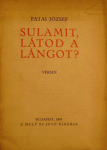 Patai Jzsef - Sulamit, ltod a lngot? (I. kiads)