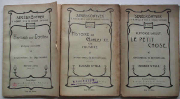 Bodnár Gyula - Segédkönyvek a német nyelv és irodalom tanításához 2-3-4. füzet