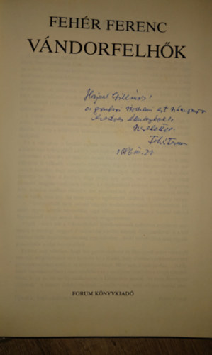 Fehér Ferenc - Vándorfelhők