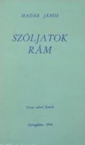 Madár János - Szóljatok rám - Tiszta Szívvel füzetek