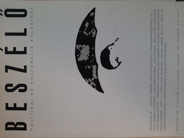 Mink András - Beszélő - Politikai és kulturális folyóirat - 2002. december