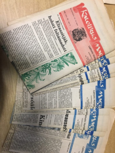 14 db.:Katolikus Magyarok Vasárnapja - 93. évfolyam, 13-14.szám, 21. szám, 28.szám, 33. szám, 34. szám, 35. szám, 36. szám, 37. szám, 38. szám, 39. szám, 40. szám, 44. szám, 46. szám, 47. szám