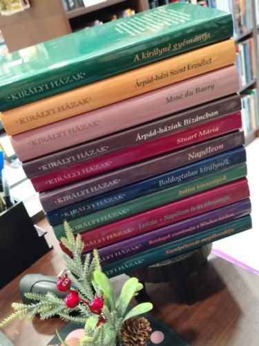 Ortrud Reber, Jacques de Saint Victor, Sumonyi Zoltán, Luc Mary, Sigrid-Maria Grössing, Helga Thoma, Friedrich Weissensteiner, Alain Decaux, William Shawcross, Derek Wilson Mari Pau Domingez - KÖNYVMENTŐ AJÁNLAT, 11 DB. Királyi Házak sorozat. A királyné gyémántja, Árpád-házi szent Erzsébet, Mme du Barry, Árpád-háziak Bizáncban, Stuart Mária, Napóleon , Boldogtalan királynék , Intim viszonyok, Letizia - Napóleon és az