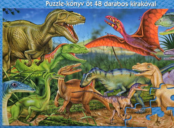 Garry Fleming - Az skor dinoszauruszai - Puzzle-knyv t 48 darabos kirakval