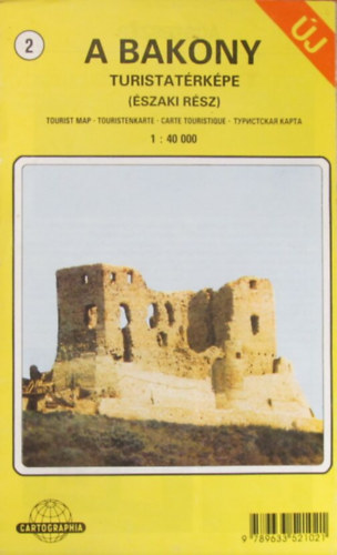 A Bakony turistatrkpe (szaki rsz) 1:40 000