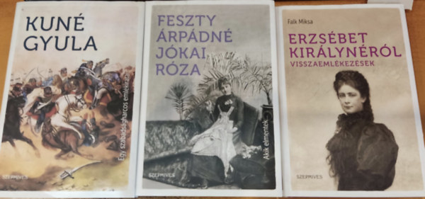 Falk Miksa, Feszty rpdn Jkai Rza Kun Gyula - 3 db Akik elmentek... + Egy szabadsgharcos emlkiratai + Erzsbet kirlynrl visszaemlkezsek