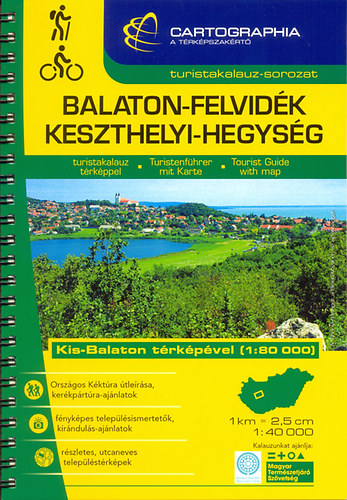 Balaton-felvidk, Keszthelyi-hegysg turistakalauz 1:40 000