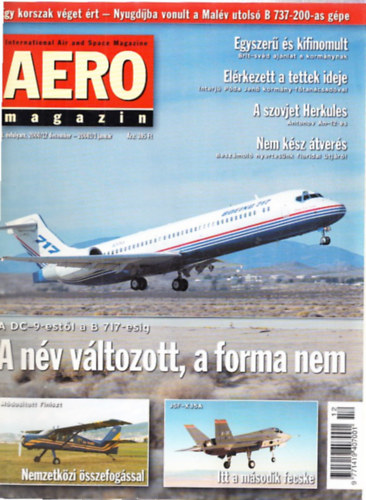 Sajtos Zolt�n  (szerk.) - Aero magazin 2000/12 + 2001/1-11. (11 db, lapsz�monk�nt)