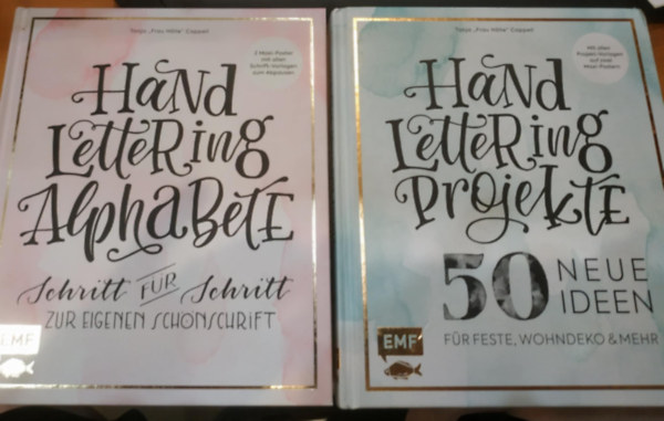 Tanja "Frau Hlle" Cappell - 2 db Hand Lettering Alphabete + Hand Lettering Projekte 50 neue ideen