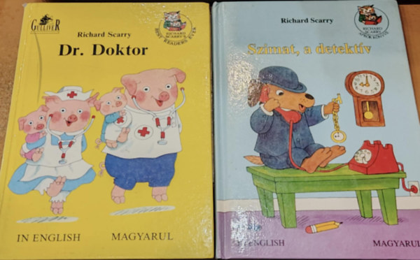 Richard Scarry  (illustrator) - 2 db Richard Scarry's Best Readers Ever: Dr. Doktor + Szimat, a detekt�v