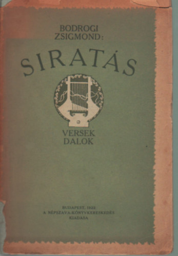 Bodrogi Zsigmond - Sirat�s- Versek , dalok