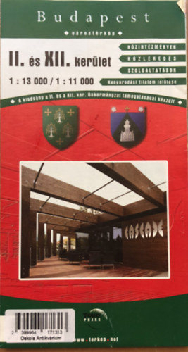 Budapest II.- XII. Kerlet Trkp - Vrostrkp 1:13 000 / 1:11 000
