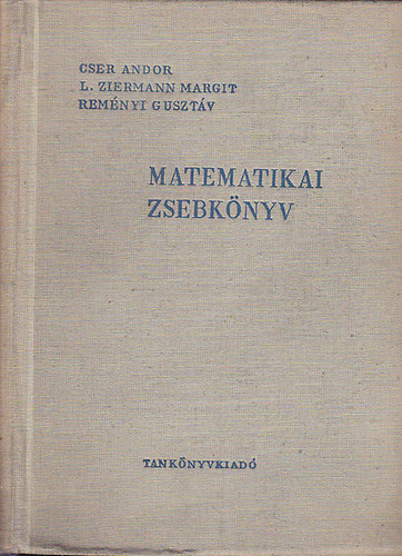 Cser-L. Ziermann-Remnyi - Matematikai zsebknyv