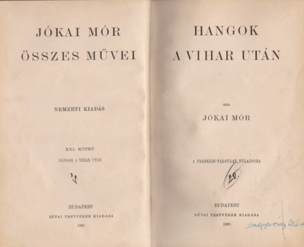 J�kai M�r - Hangok a vihar ut�n