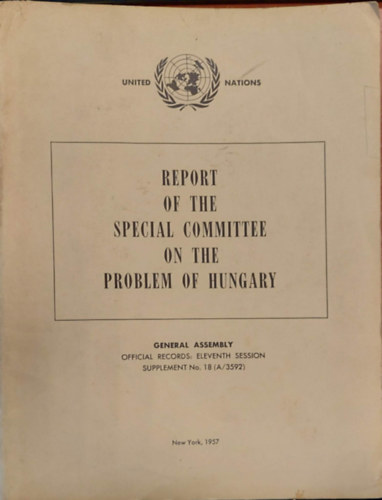 Report of the Special Committee on the problem of Hungary