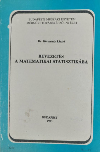 DR. Krmendy Lszl - Bevezets a matematikai statisztikba