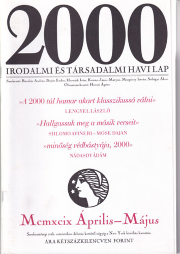 Bojtr Endre - 2000 Irodalmi s Trsadalmi Havi Lap - 1999. prilis-Mjus