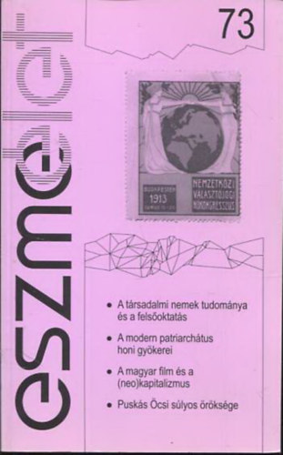Eszmélet 73. - Társadalomkritikai és kulturális folyóirat