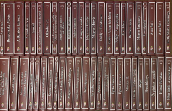 Nemzeti K�nyvt�r 1-49. k�tete (A 37. k�tet hi�nyzik) (nem teljes sorozat)