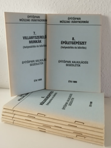 �p�t�ipari m�szaki ir�nynorm�k 1-8. k�tet