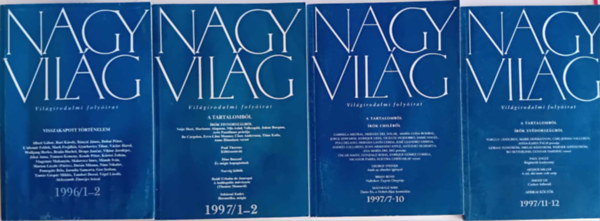ism - Nagy Vil�g , Vil�girodalmi foly�irat: 1997/1-2,3-6,7-10,11-12