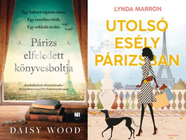 Daisy Wood, Marron Lynda, Lynda Marron Daisy Wood - 2 db P�rizsban j�tsz�d� romantikus reg�ny: Utols� es�ly P�rizsban + P�rizs elfeledett k�nyvesboltja
